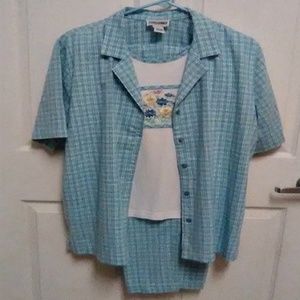 ..... ALFRED DUNNER 2 PIECE PANT SUIT ...